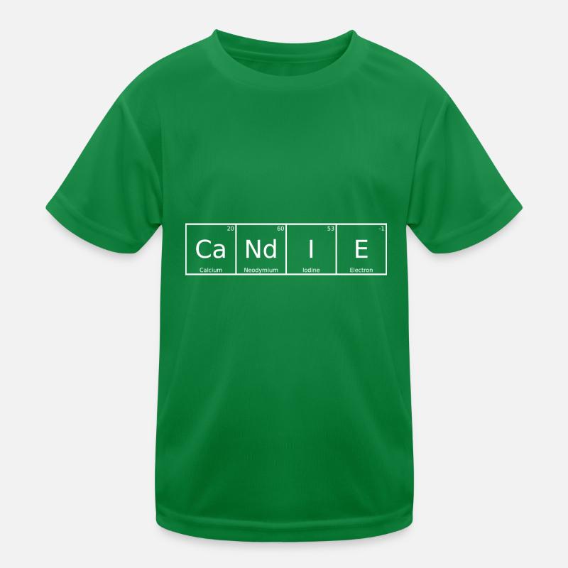 Candie Name First Name Chemistry Periodic Table Elements Kids Functional T-Shirt