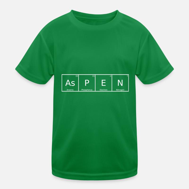 Aspen Name First Name Chemistry Periodic Table Elements Kids Functional T-Shirt