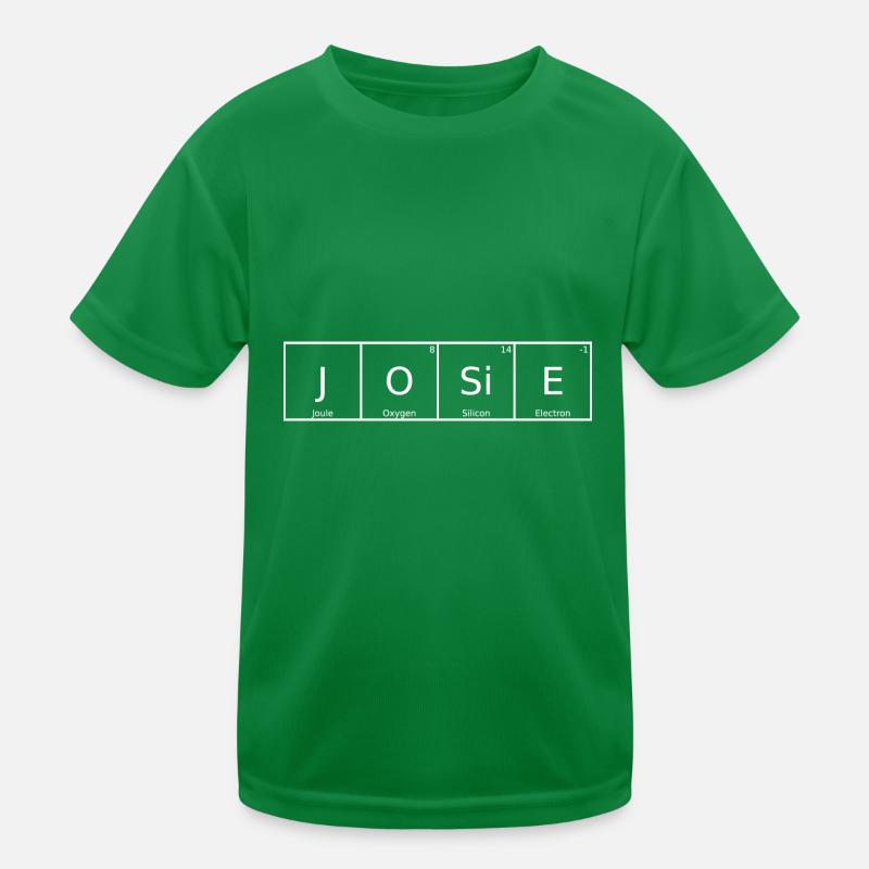 Josie Surname First Name Chemistry Periodic Table Elements Kids Functional T-Shirt
