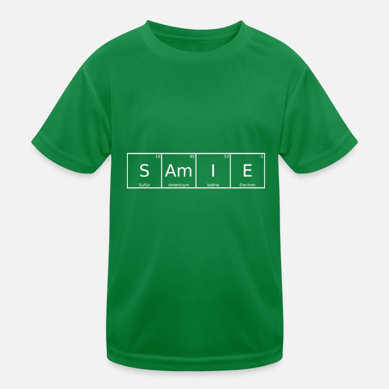 Samie Last Name First Name Chemistry Periodic Table Elements Kids Functional T-Shirt