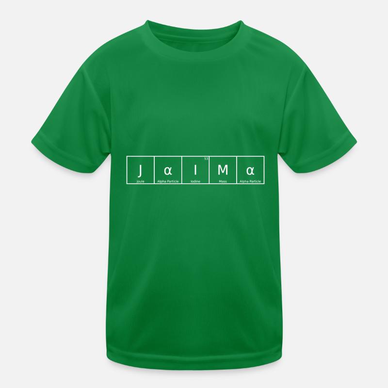 Jaima Nom Prénom Chimie Éléments du tableau périodique T-shirt sport Enfant