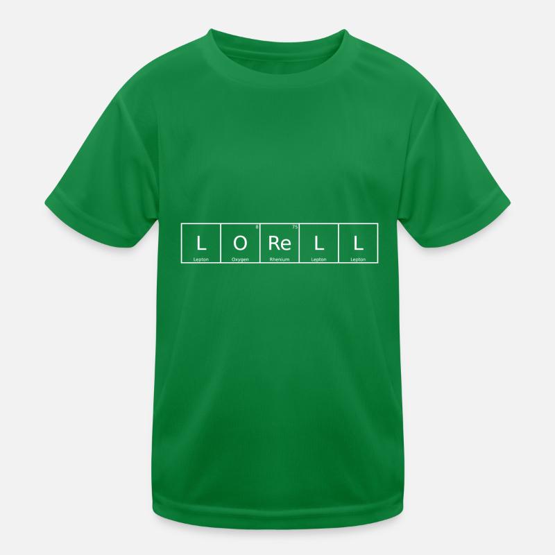 Lorell Nom Prénom Chimie Éléments du tableau périodique T-shirt sport Enfant