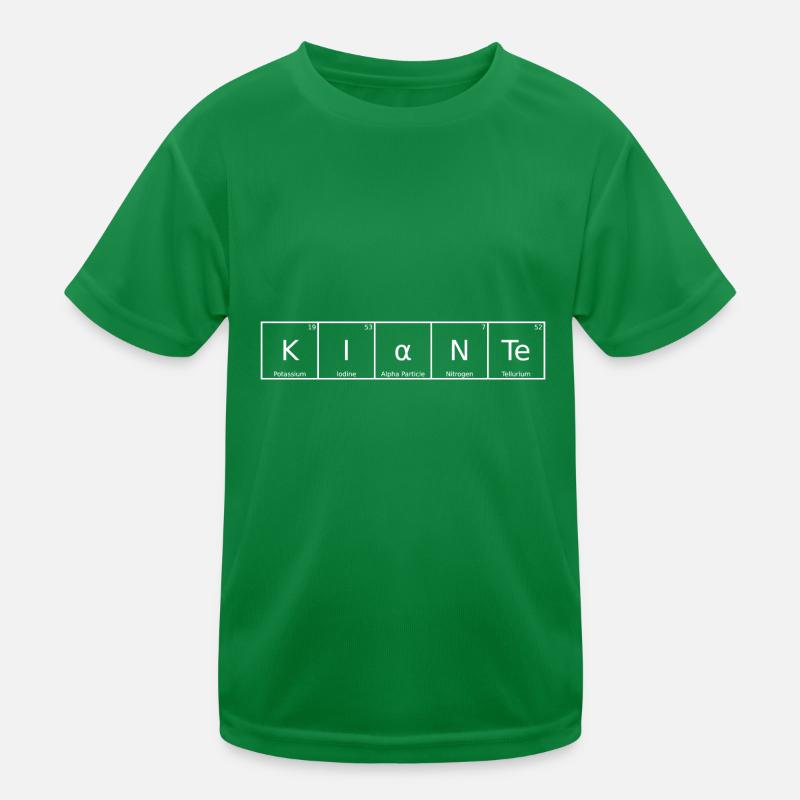 Kiante Nom Prénom Chimie Tableau périodique Éléments T-shirt sport Enfant