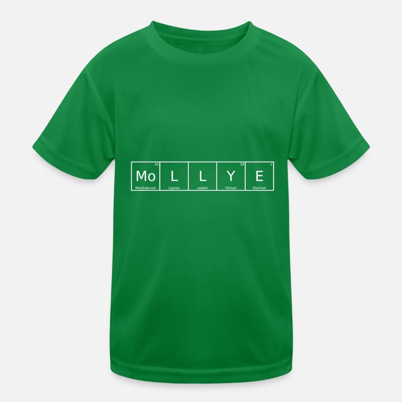 Mollye Surname First Name Chemistry Periodic Table Elements Kids Functional T-Shirt