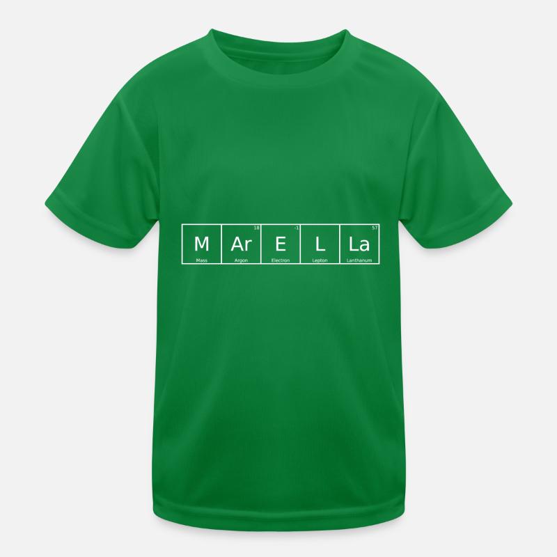 Marella Nom Prénom Chimie Tableau périodique Elément T-shirt sport Enfant