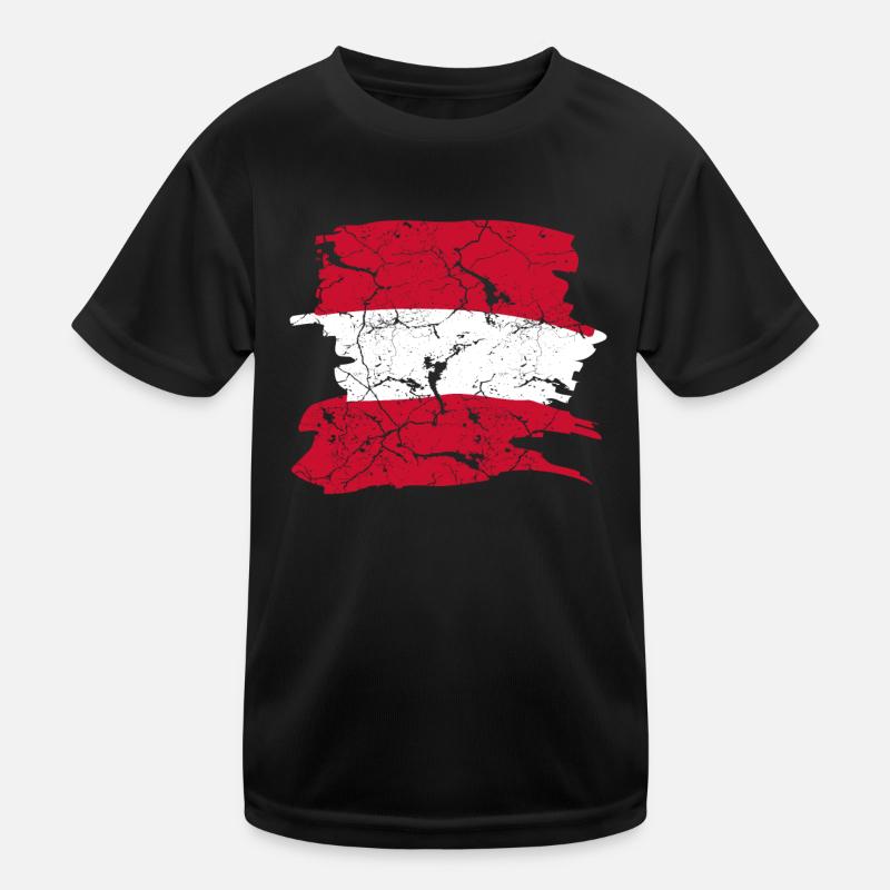 Austria Flag Austria Kids Functional T-Shirt