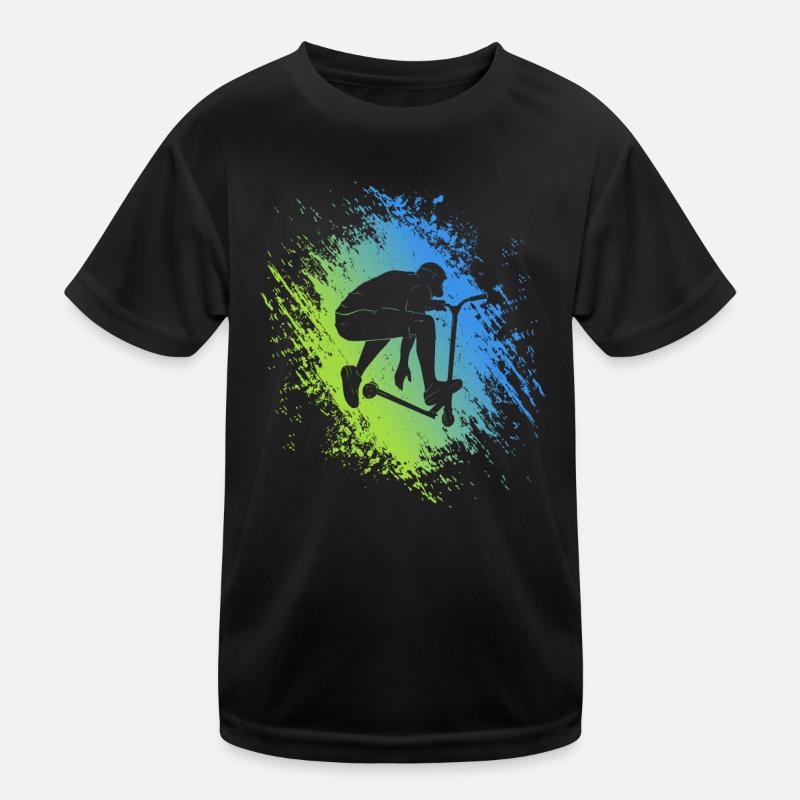 Stunt Scooter Roller Tricks Stunt Scooter Pédale Scooter T-shirt sport Enfant