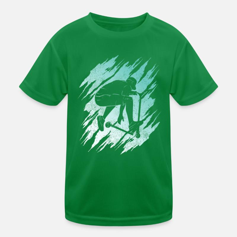 Scooter Tricks E-Roller Kinder Stunt Scooter Kinder Funktions-T-Shirt