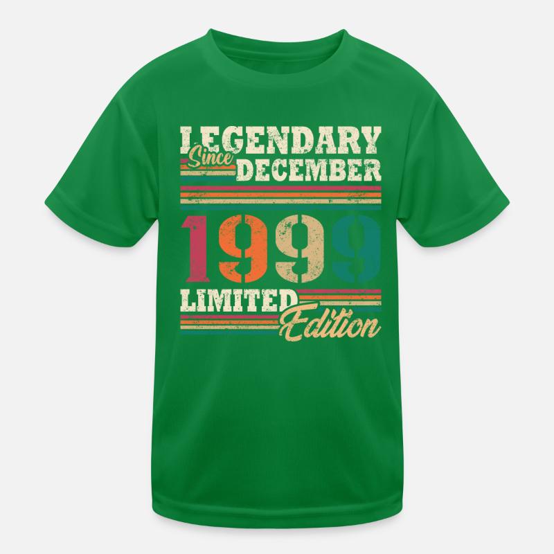 Légendaire Décembre 1999 édition limitée T-shirt sport Enfant