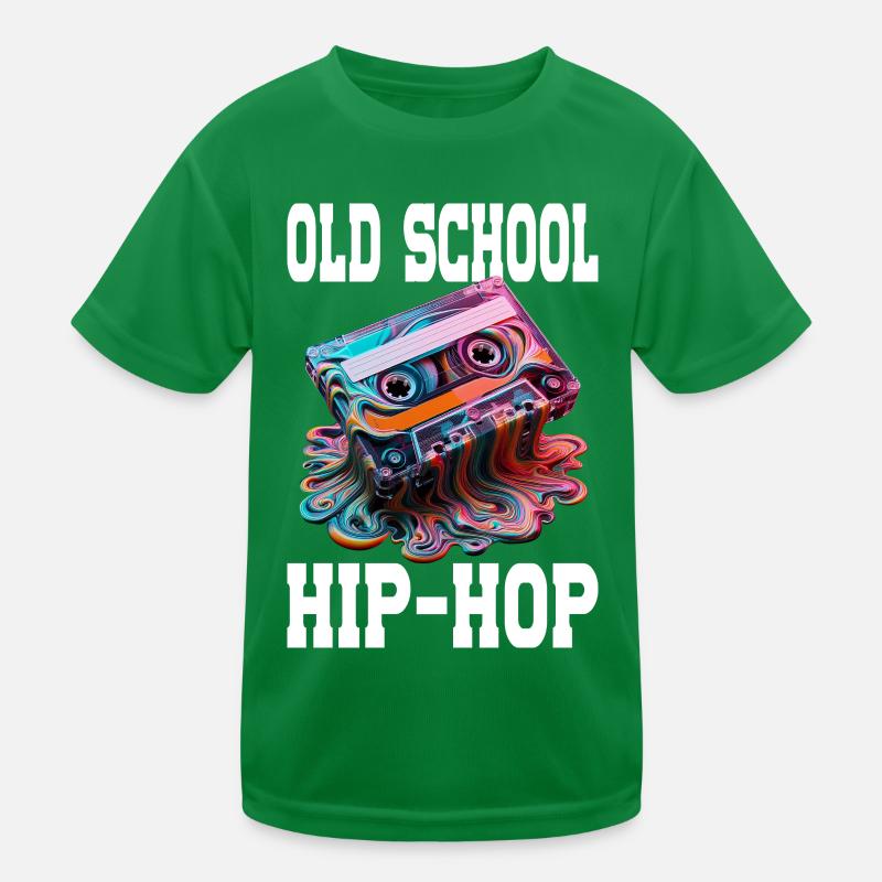 Old School Hip Hop Retro Melting Cassette T-shirt sport Enfant