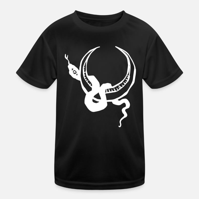 Snake and Moon Halloween T-shirt sport Enfant