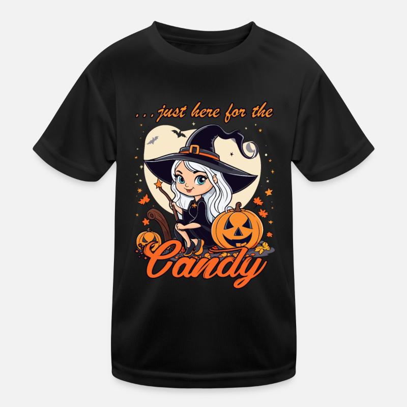 Little Halloween Witch Kids Functional T-Shirt