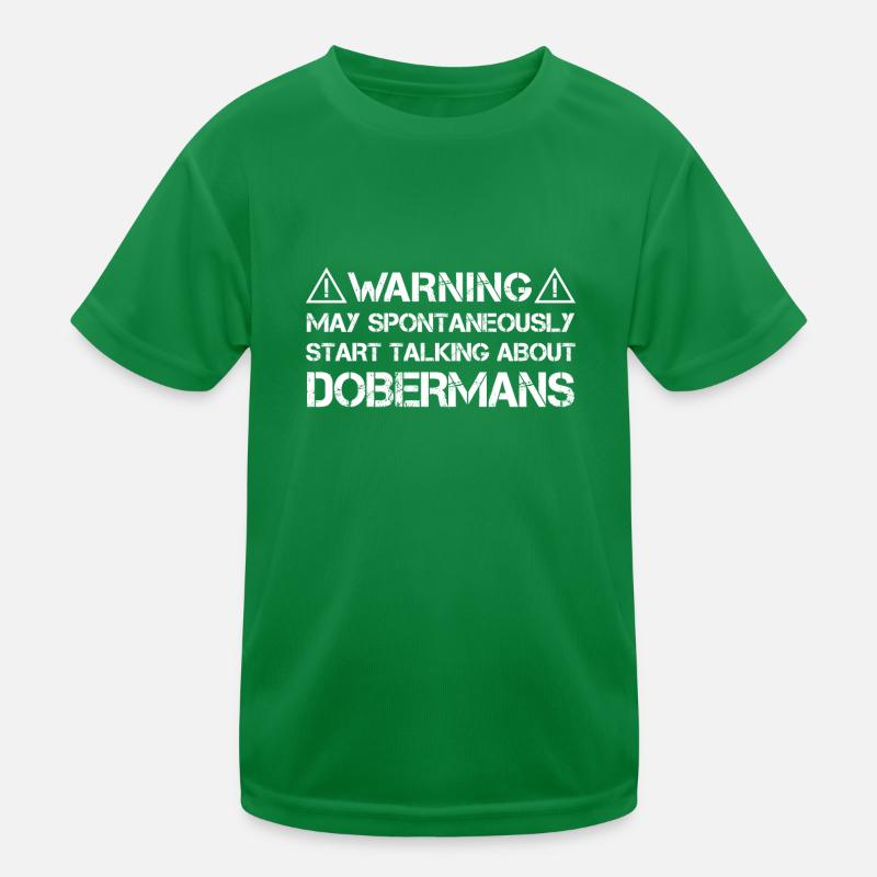 Doberman Dobermann Kinder Funktions-T-Shirt