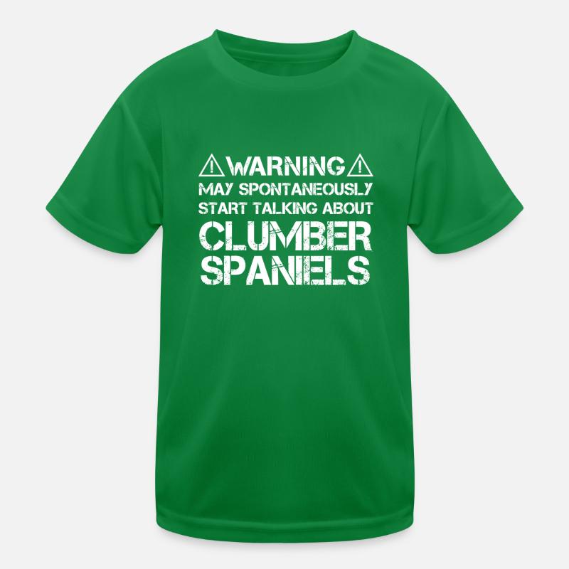 Clumber Spaniel Kids Functional T-Shirt