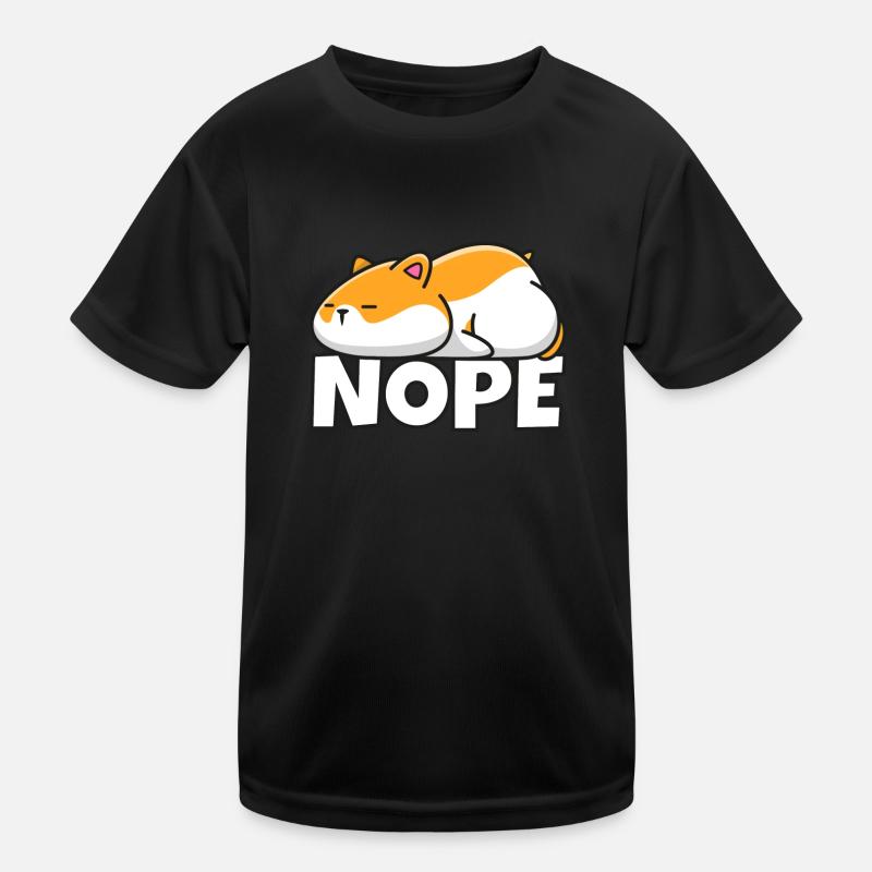 Fauler Hamster Nope Not Today Kinder Funktions-T-Shirt