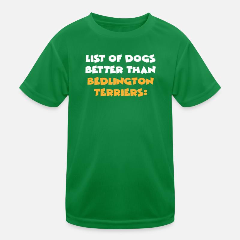 Bedlington Terrier Kids Functional T-Shirt