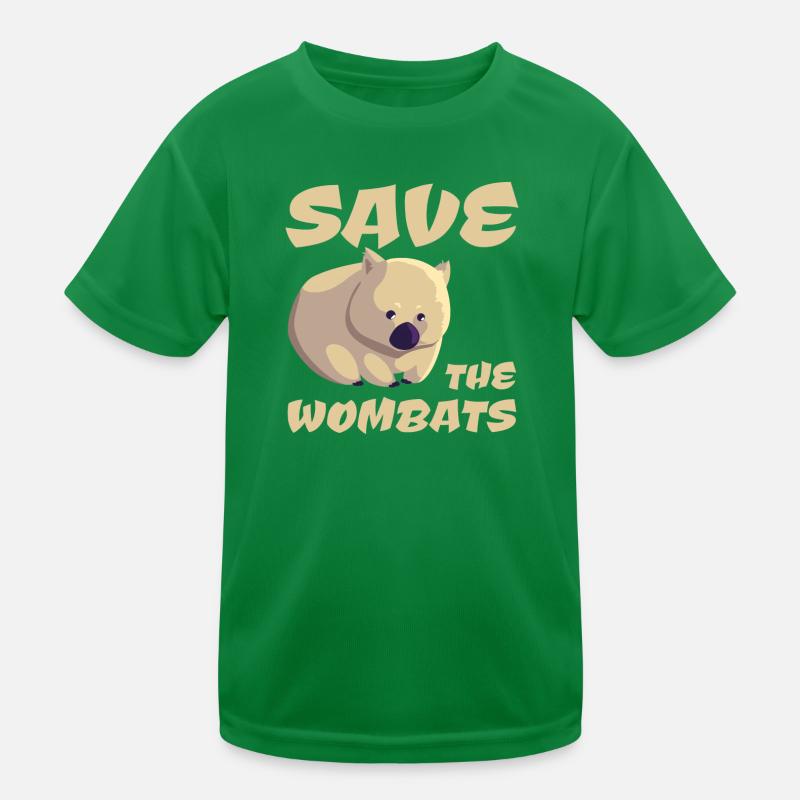 Save the Wombats Kids Functional T-Shirt