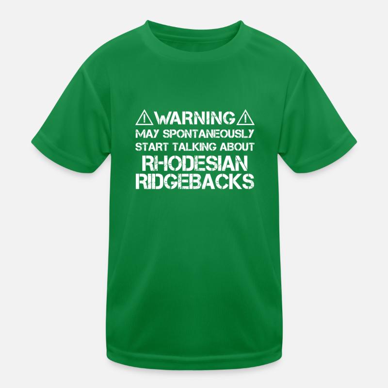 Rhodesian Ridgeback Kids Functional T-Shirt