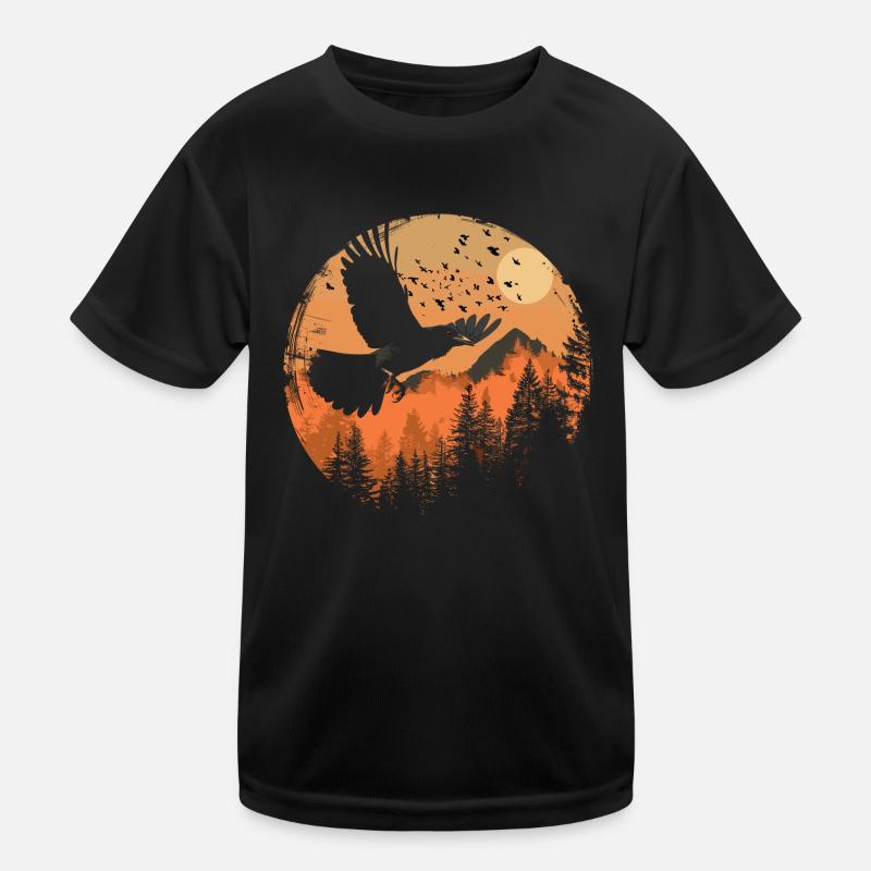 Pie oiseau Oiseau Oiseau Oiseau Vol T-shirt sport Enfant