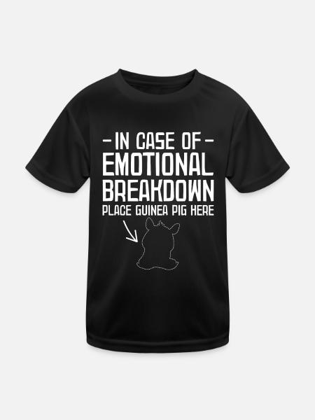 Guinea pig - Kids Functional T-Shirt - black - Front