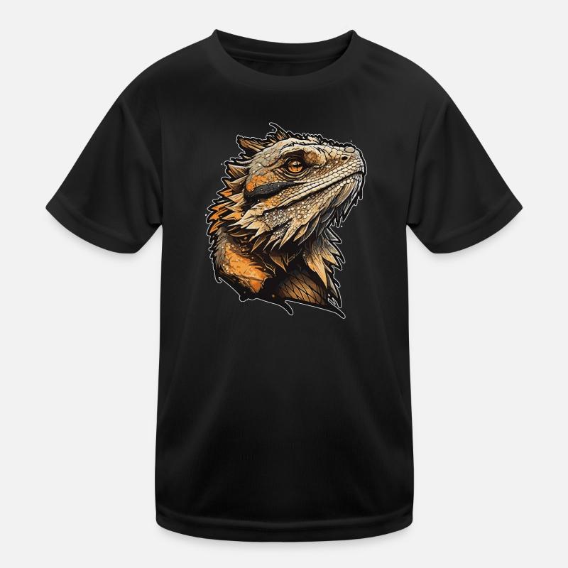 Bearded dragon Kids Functional T-Shirt