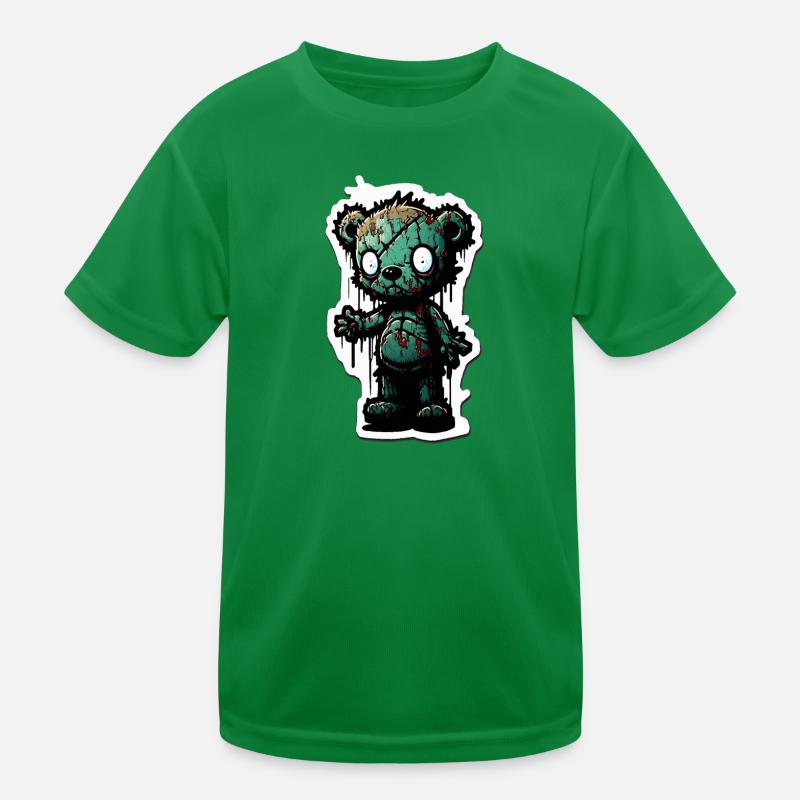 Zombie Teddy Kids Functional T-Shirt