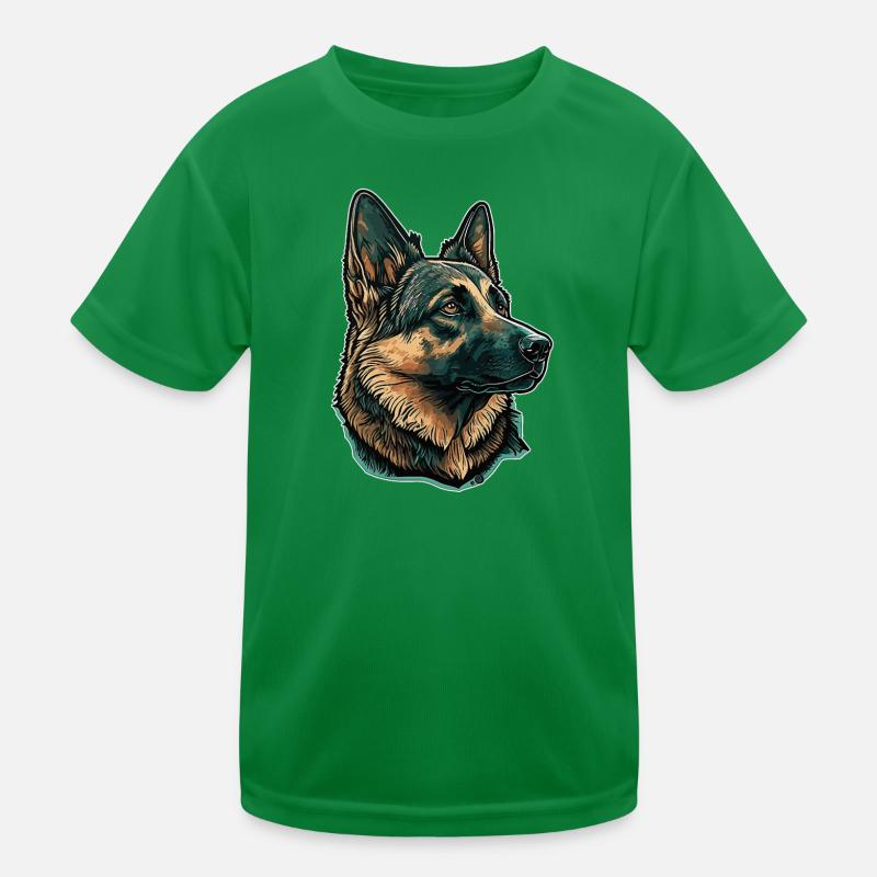 German Shepherd Kids Functional T-Shirt