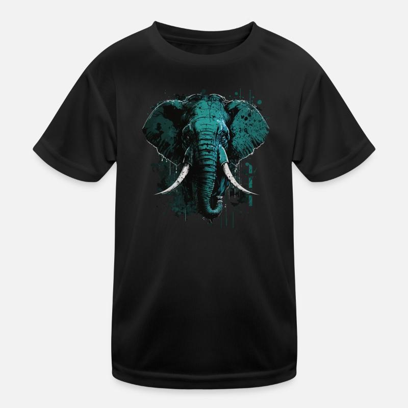 Éléphant avec défenses T-shirt sport Enfant