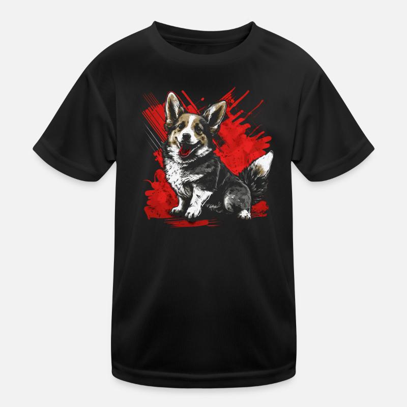 Welsh Corgi Kids Functional T-Shirt