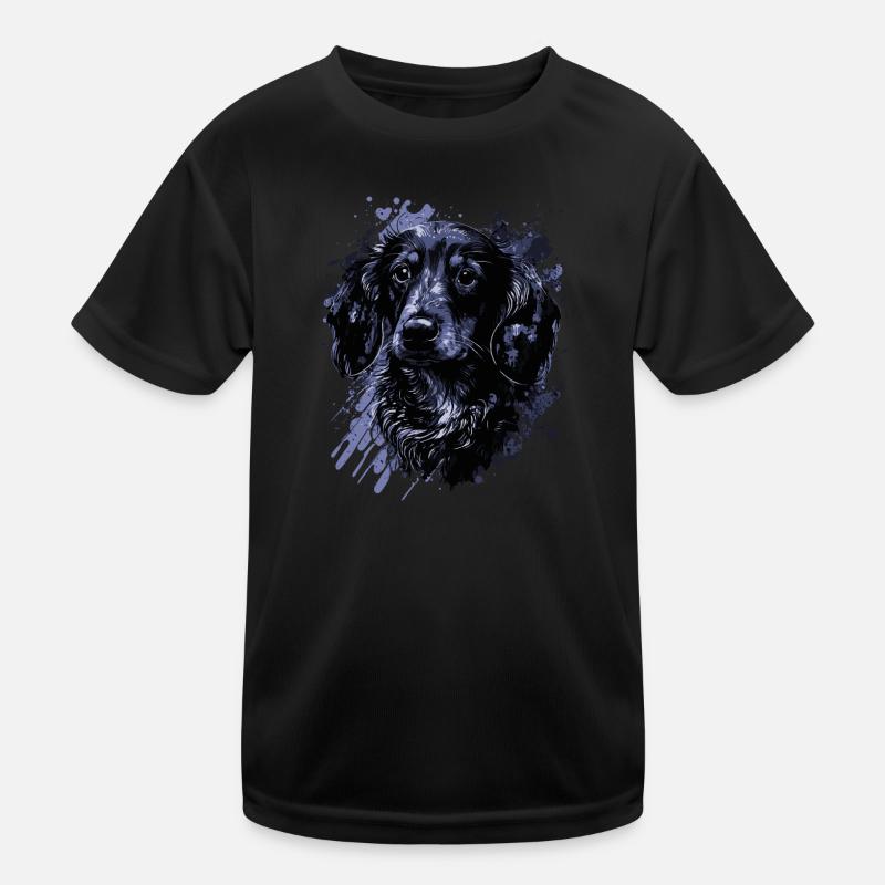 Dackelwelpe Kinder Funktions-T-Shirt