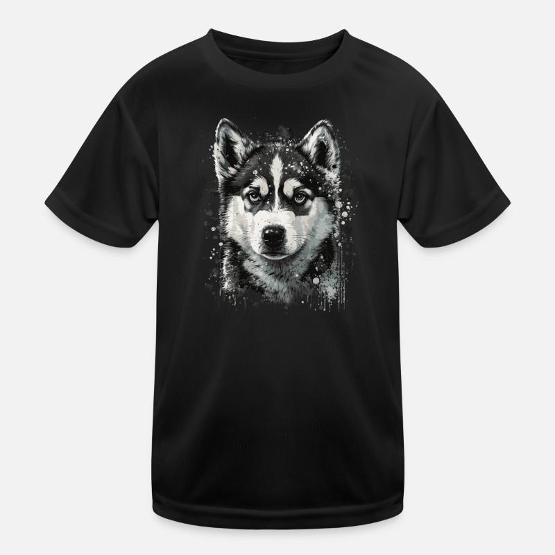 Husky puppy Kids Functional T-Shirt