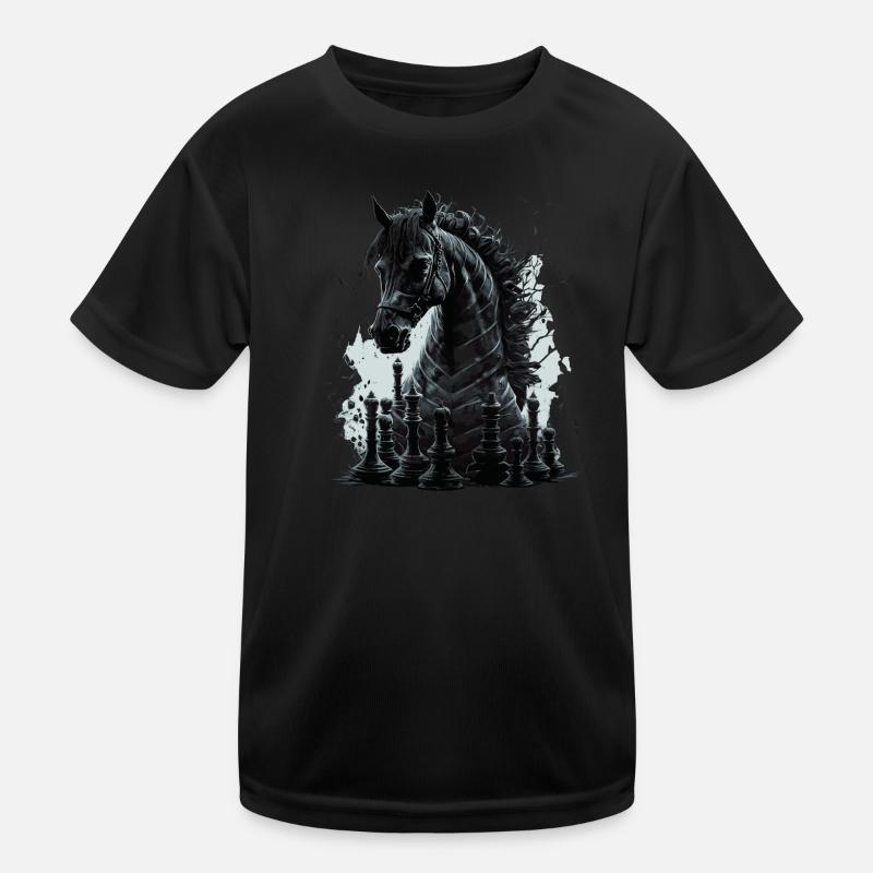 Cheval d’échecs chevalier T-shirt sport Enfant