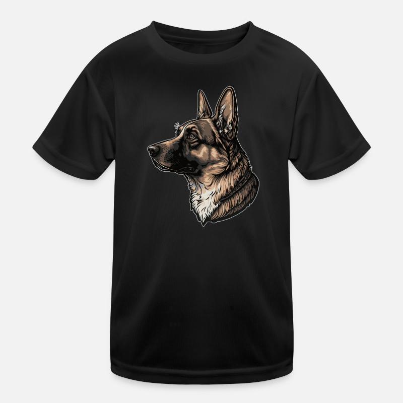 German Shepherd Kids Functional T-Shirt