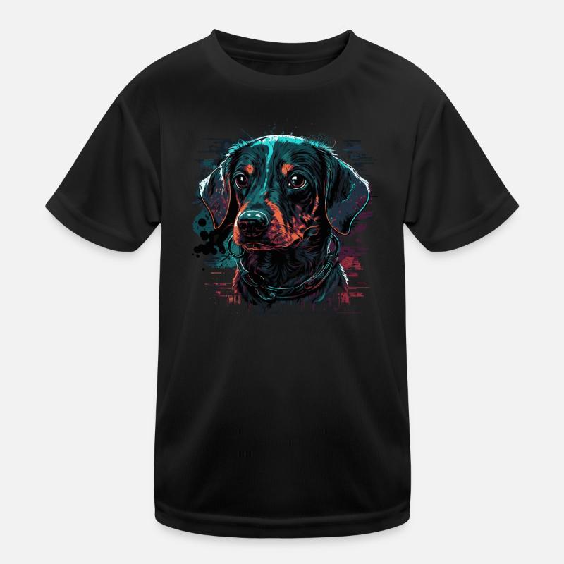 Chiot teckel T-shirt sport Enfant