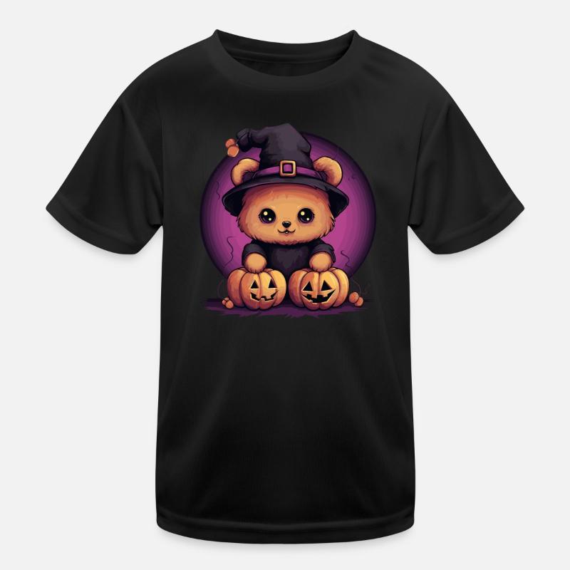 Halloween Teddybär Kinder Funktions-T-Shirt