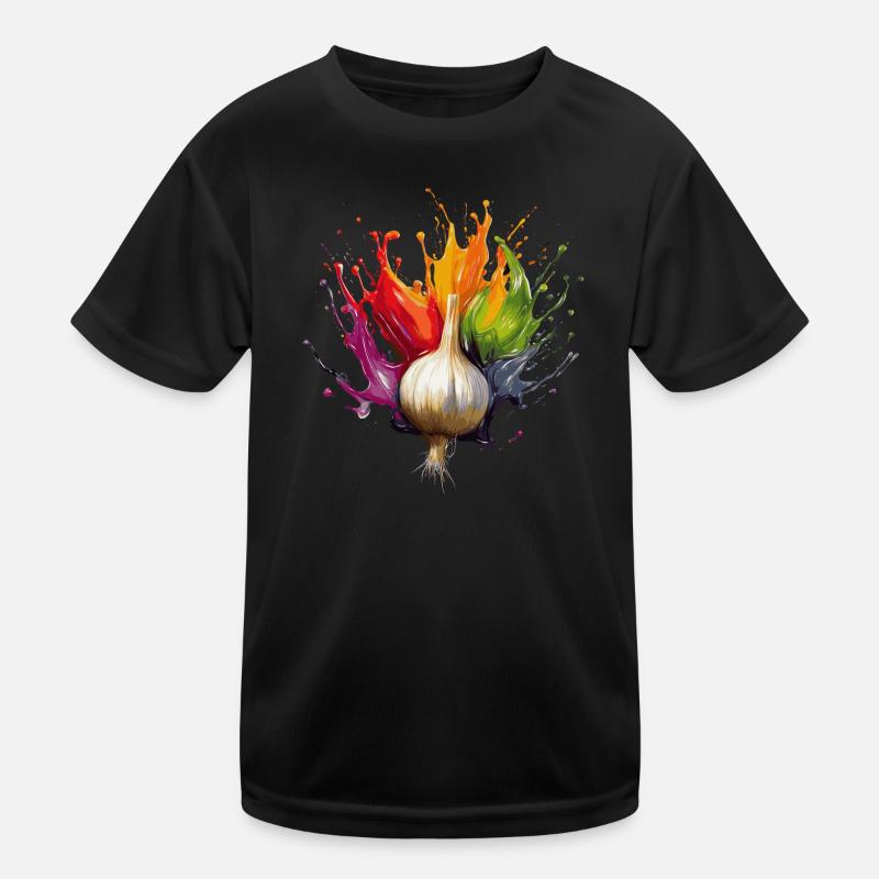 Knoblauch Kinder Funktions-T-Shirt