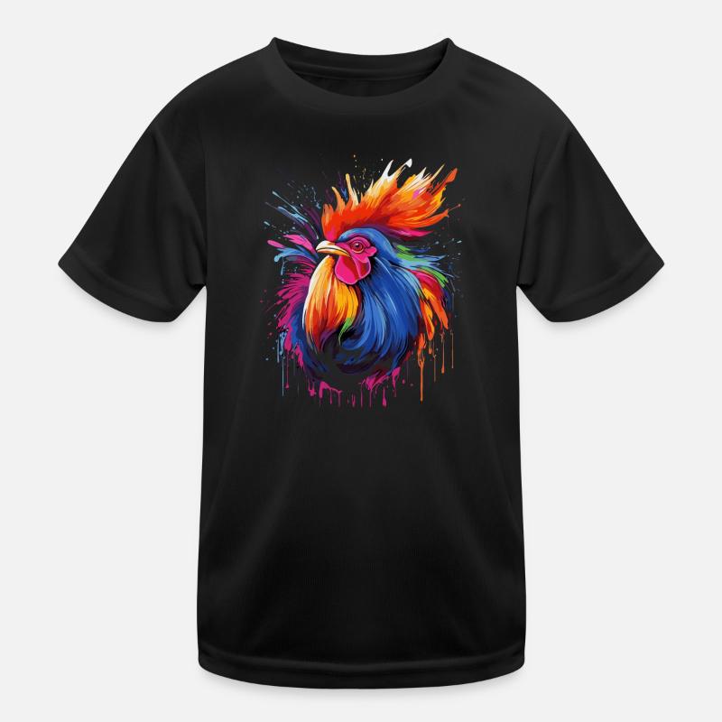 Ein stolzer Hahn Kinder Funktions-T-Shirt