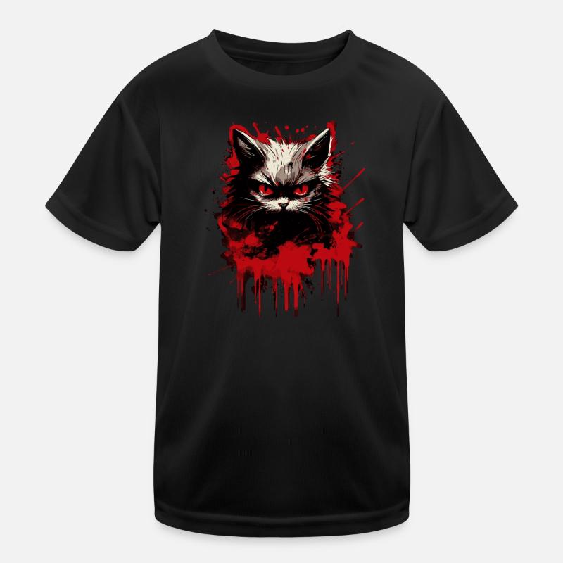Cat is in a bad mood Kids Functional T-Shirt