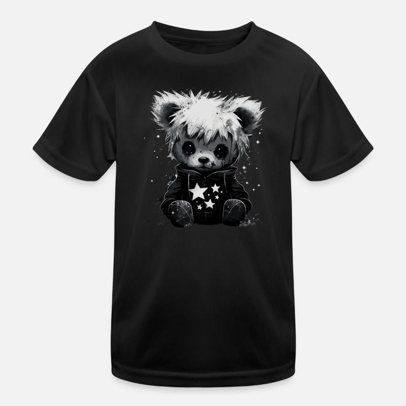 Niedlicher Emo Teddybär Kinder Funktions-T-Shirt
