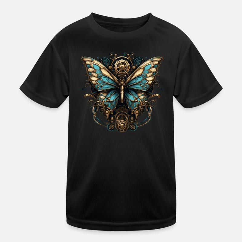 Papillon Steampunk T-shirt sport Enfant