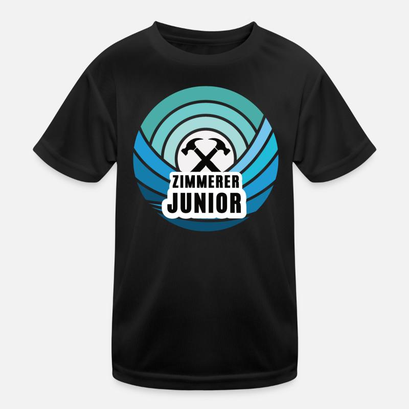 Zimmerer Sohn Kind Junge Junior Zimmerei Kinder Funktions-T-Shirt