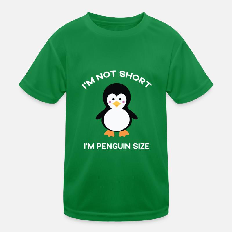Ich bin nicht klein Ich bin Pinguin Größe Netter Pinguin Liebhaber Kinder Funktions-T-Shirt