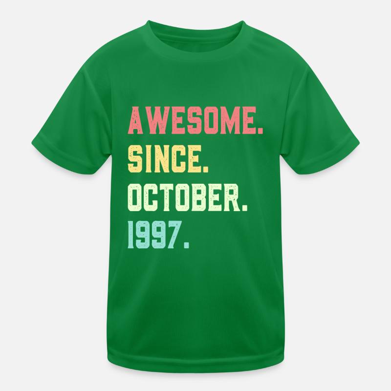 Awesome Since October 1997 Kids Functional T-Shirt