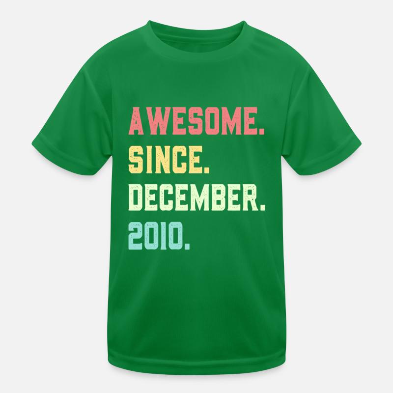 Großartig seit Dezember 2010 Kinder Funktions-T-Shirt