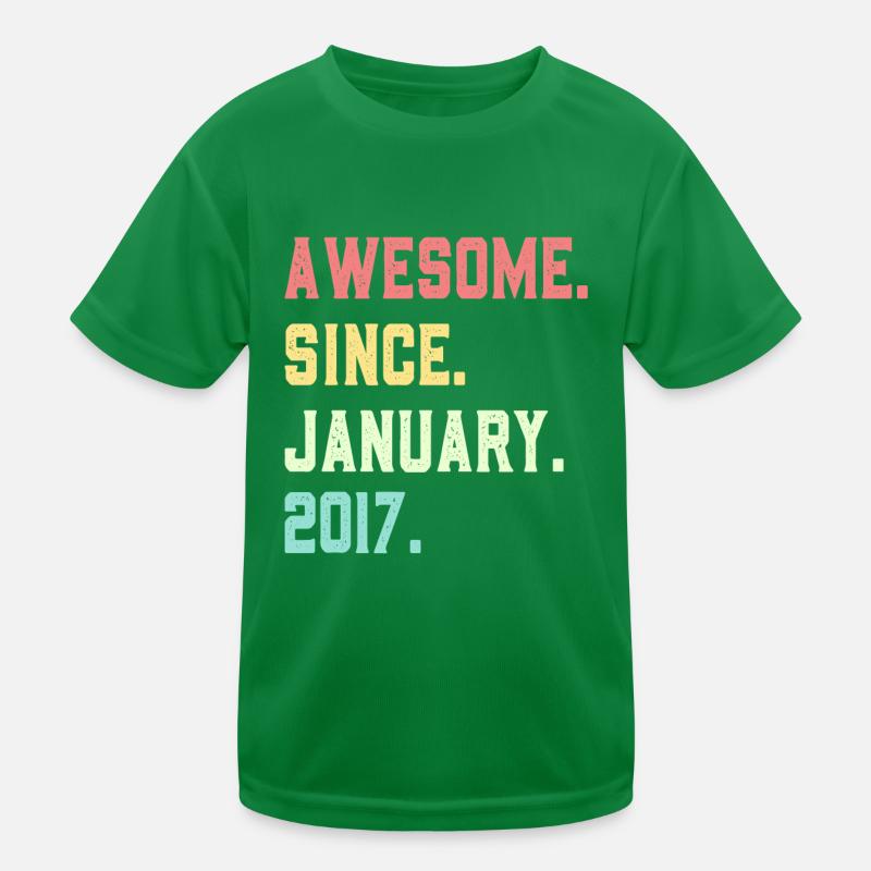 Großartig seit Januar 2017 Kinder Funktions-T-Shirt