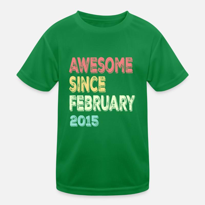 Awesome since February 2015 Kids Functional T-Shirt