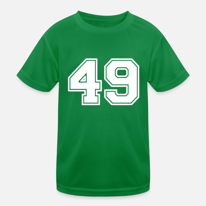 Nummer 49 Kinder Funktions-T-Shirt