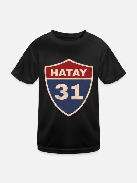 Hatay - Kinder Funktions-T-Shirt - Schwarz