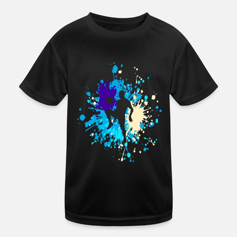Soccer Tricks Color Splash Kinder Funktions-T-Shirt
