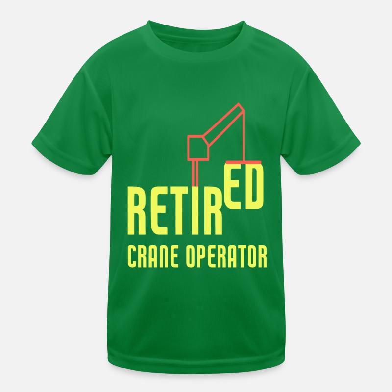 Retired Crane Operator Heavy Equipment Operator Kinder Funktions-T-Shirt
